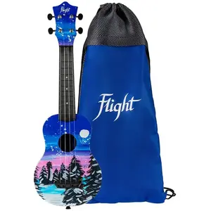 Flight ALMUTS42SNOW Ultra Travel sopraan Ukulele - Sneeuw pas cher
