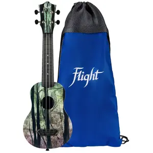 Flight ALMUTS40DF Ultra Travel sopraan Ukulele - Diep WoudVendu parbax-music
