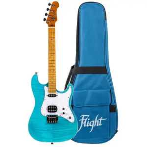 Comparateur de prix : Flight Rock Series Pathfinder Baritone Ocean Blue Ukulélé Électrique S...