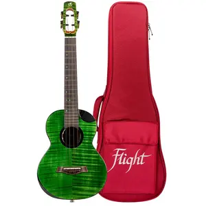 Flight ALMCOMTEQAGR Comet Tenor Volmassief Electro Ukulele - Groen pas cher