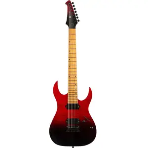 Spira Guitars S-457 TRD Transparent Red 7-snarige elektrische gitaar pas cher