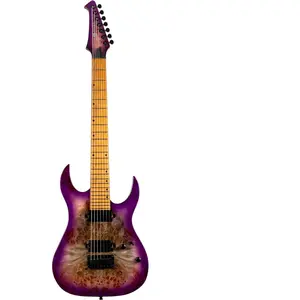 Spira Guitars S-457 TPP Transparent Purple 7-snarige elektrische gitaa... pas cher