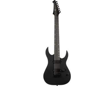 Spira Guitars S-407 MBK Satin Black 7-snarige elektrische gitaar pas cher