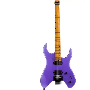 Spira Guitars S-400 Headless MPP Metallic Purple elektrische gitaar pas cher