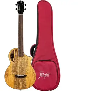 Flight Aviator Tenor Mango CE elektrisch-akoestische tenor ukelele met gigbag pas cher