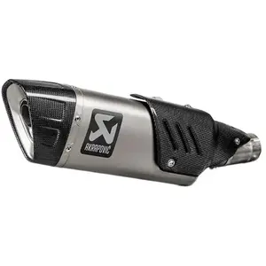 Akrapovic Slip-On Line Titanium Achterdemper, zilver pas cher