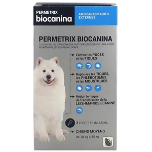 76852 Biocanina Permetrix Chien Moyen pas cher