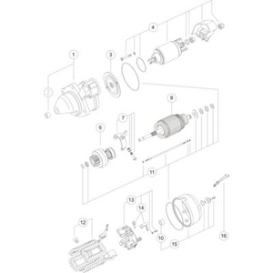 Startmotor / Starter MS387 Mahle pas cher