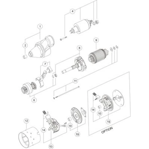 Startmotor / Starter MS378 Mahle pas cher