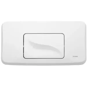 Schwab Plaque de commande murale gala blanche pour wc encastré, simple volume pas cher
