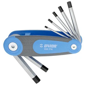 Unior Lot de clés hexagonales dans support pliable 220FH 3/32-3/8/7 pas cher