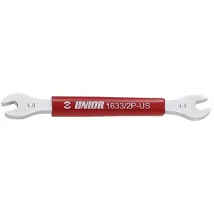 Unior, Clé à molette, 1634/2P-US Clé à rayons, roues système Shimano, 4.3x4.4mm, red pas cher