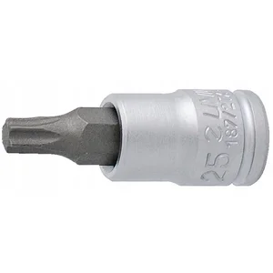 Douilles tournevis Torx 1/4" - TX25 - UNIOR - Acier - 187/2TX pas cher