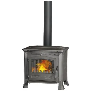 PLAMEN POÊLE À BOIS SIENNA 9 BÛCHES 50CM - Noir pas cher