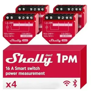 Shelly, Actionneur, 1PM Gen3 x4 (Actionneur de commutation)