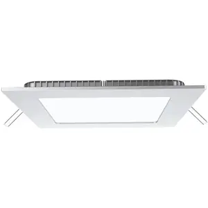 V-tac - Plafonnier encastré led 15 watts salon salle à manger éclairage de panneau lampe en aluminium blanc chaud 4826 pas cher