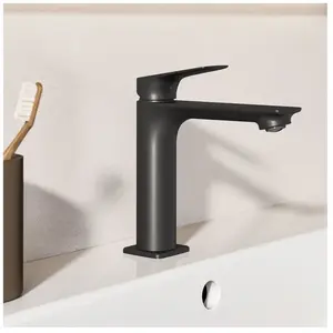 Ideal Standard Ceralife C - Wastafelkraan met Click-Clack afvoer, BlueStart, zijdezwart BE105XG pas cher