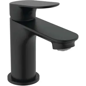 Ideal Standard Ceralife O - Wastafelkraan met afvoer ClickClack, BlueStart, zijdeglans zwart BE004XG