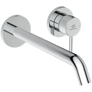 Ideal, Robinetterie de salle de bains, Robinetterie murale avec économiseur d'eau et protection thermique, finition chromée durable pas cher