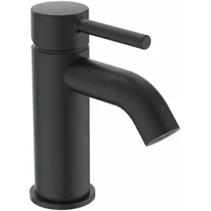 Ideal Standard CeraLine - Wastafelkraan met waste, zwart BC193XG pas cher