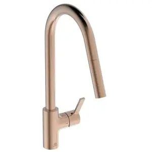 Robinet de cuisine - IDEAL STANDARD - Gusto - Douchette extractible - 2 jets - Rose pas cher