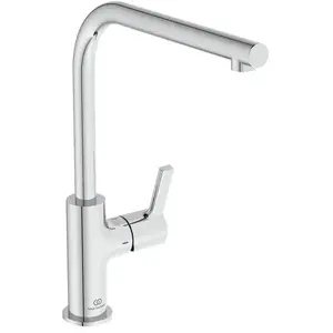 Robinet de cuisine - IDEAL STANDARD - Gustochrome - Monotrou - Pivotant - Économie d'eau pas cher