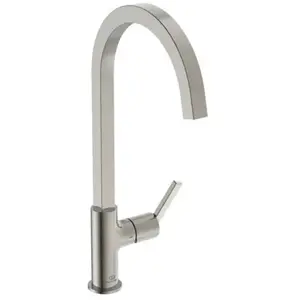 Robinet de cuisine IDEAL STANDARD Gusto carre gris orage pas cher