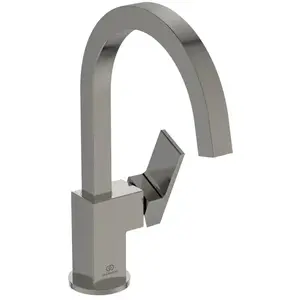 Ideal Standard, Robinetterie de salle de bains, IDS Waschtischarmatur EXTRA hoh Ala ohne Ablaufgarnitur silver storm