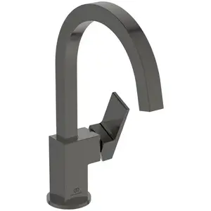 Ideal Standard, Robinetterie de salle de bains, IDS Waschtischarmatur EXTRA hoh Ala o Ablaufgarnitur magnetic grey