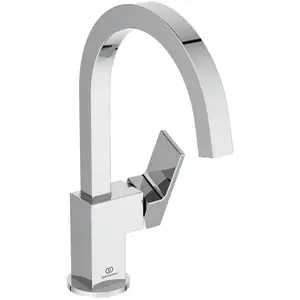 Ideal Standard, Robinetterie de salle de bains, IDS Waschtischarmatur EXTRA hoher Auslauf, ohne Ablaufgarnitur chrom