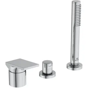 Ideal Standard, Robinetterie de salle de bains, IDS 3-Loch-Badearmatur EXTRA m Handbr o Wanneneinlauf chrom pas cher