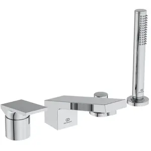 Ideal Standard, Robinetterie de salle de bains, IDS 4-Loch-Badearmatur EXTRA m Handbr mit Wanneneinlauf chrom