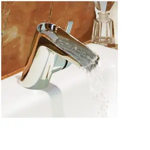 Mitigeur lavabo Waterfall chromé Ideal Standard B8630AA - Gris - Fixe - Métal - Monotrou - Economie d'eau pas cher