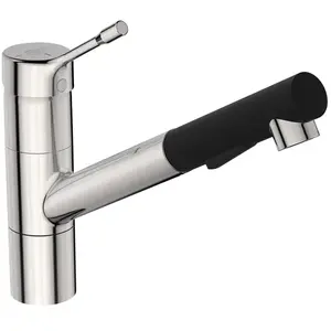 Robinet cuisine IDEAL Ceralook douchette extractible grisVendu pargalaxus