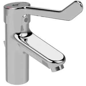 Ideal Standard, Robinetterie de salle de bains, IDS Mitigeur de lavabo CERAPLUS 2 m levier clinique et vidage métal chromé pas cher