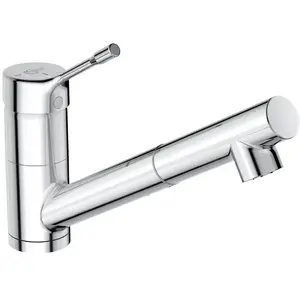 Robinet de cuisine avec douchette IDEAL STANDARD Ceralook bec bas chro...Vendu parcdiscount