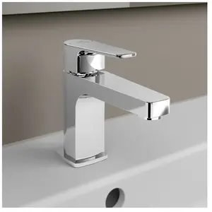 Ideal Standard, Robinetterie de salle de bains, Robinet de lavabo avec mitigeur Cerafine D chromé brillant BC685AA pas cher