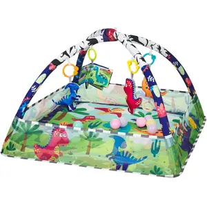 Kikkaboo Tapis De Jeu Avec 18 Balles Dino Forest pas cher