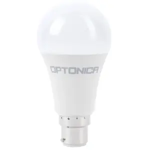 Ampoule B22 15W A65 éclairage 100W Optonica Blanc Naturel 4500K pas cher