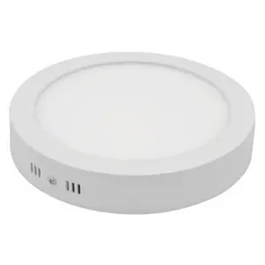 Optonica - Plafonnier de surface led 18W rond 225mm - Blanc Chaud 280... pas cher