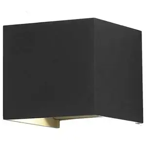 OPTONICA Applique led Murale 6W Noire Étanche IP54 - Blanc Chaud 3000KVendu parmanomano