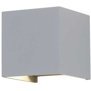 OPTONICA Applique LED Murale 6W Grise Étanche IP54 - Blanc Naturel 4000KVendu parmanomano