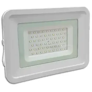 OPTONICA Projecteur led 30W Extra Plat Blanc IP65 (150W) - Blanc Chaud...Vendu parmanomano