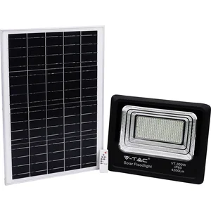 V-TAC VT-300W Zwarte Solar schijnwerpers - 50W - IP65 - 4200 Lumen - 4000K