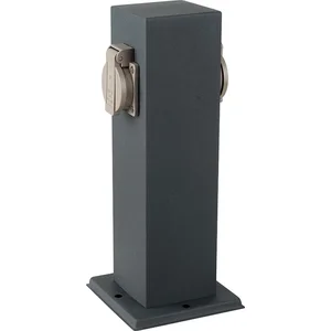Prise de jardin double V-tac vt-1155-2 8820-gris foncé pas cher