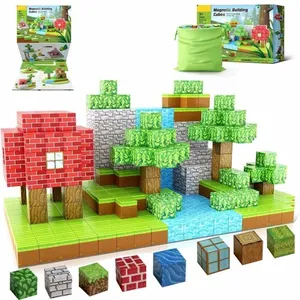 Blocs de construction magnétique BLEOSAN - 100 pièces - Jouet Enfant pas cher