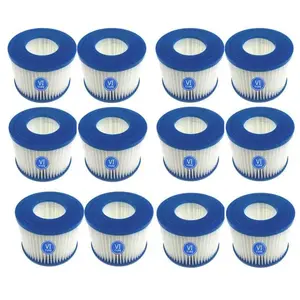 FREOSEN 12 Cartouches Filtrantes de Rechange Pour piscine Lay-Z-Spa Bestway Flowclear Bestway SPA type VI pas cher