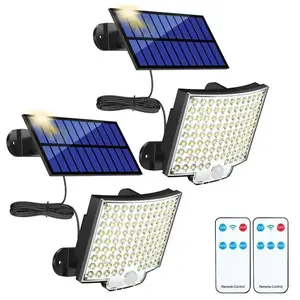 BLEOSAN 2pcs Projecteur Solaire Exterieur Détecteur Mouvement 106LED É...