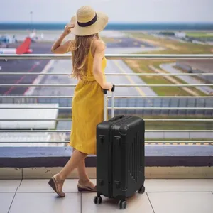 ALIGHTUP - Valise de Voyage Valise Rigide Trolley à 4 Roulettes et Ser... pas cher