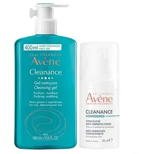 Avène Cleanance Gel Nettoyant 400ml + Comedomed Concentré Anti-Imperfections 30ml pas cher